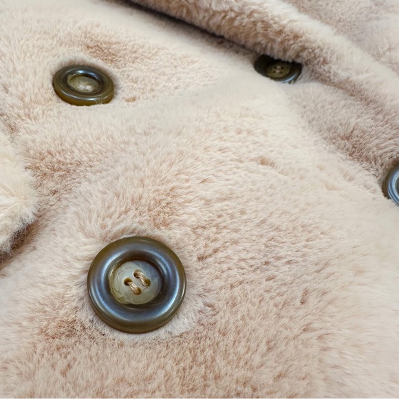 FREE PEOPLE Kate Faux Fur jacket coat, S. Could fit M. - Picture 5 of 9